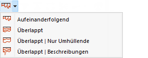 Darstellung von Verläufen mehrerer Objekte festlegen