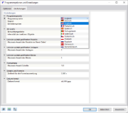 Programmsprache auswählen