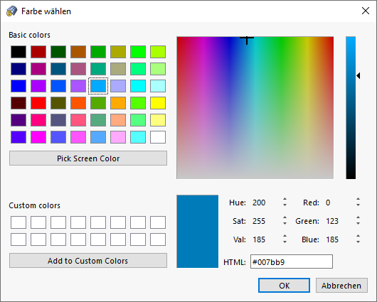 Farbe anpassen
