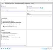 Dialog 'Neues Modell - Basisangaben', Register 'Basis'