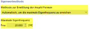 Maximale Eigenfrequenz festlegen