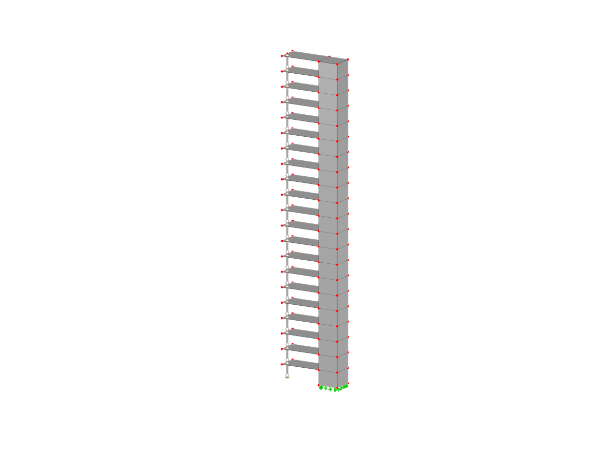 Mehrgeschossiges Gebäude aus Stahlbeton
