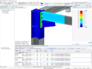 Stahlanschlüsse, Tabelle mit Ergebnissen aus RFEM 6