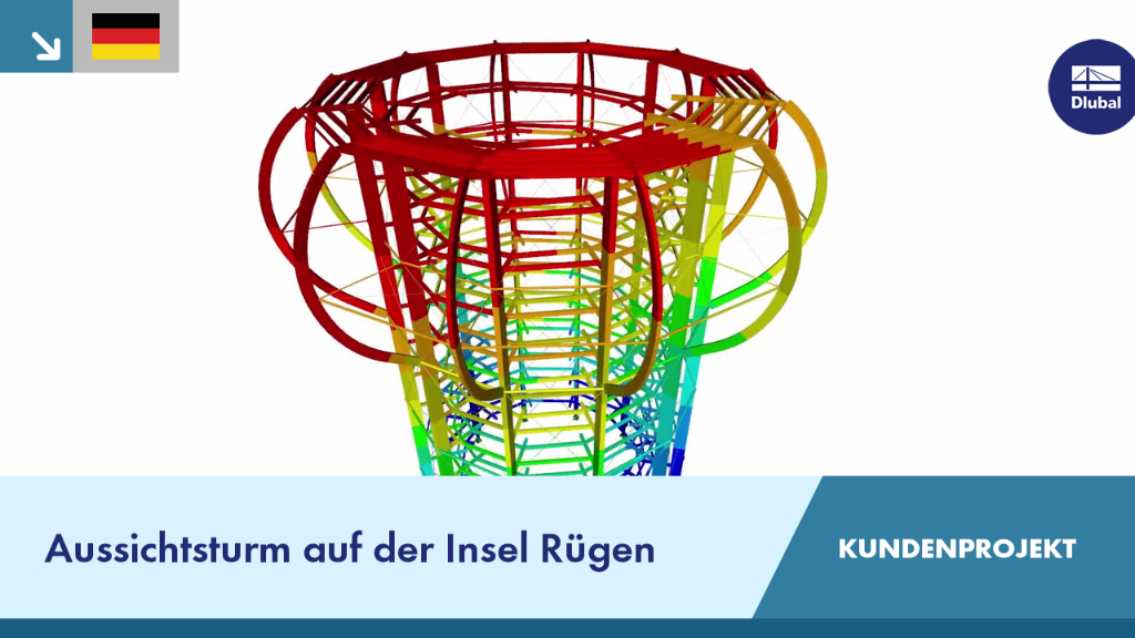 Moderner Aussichtsturm auf der Insel Rügen, Kundenprojekt mit innovativem Design.