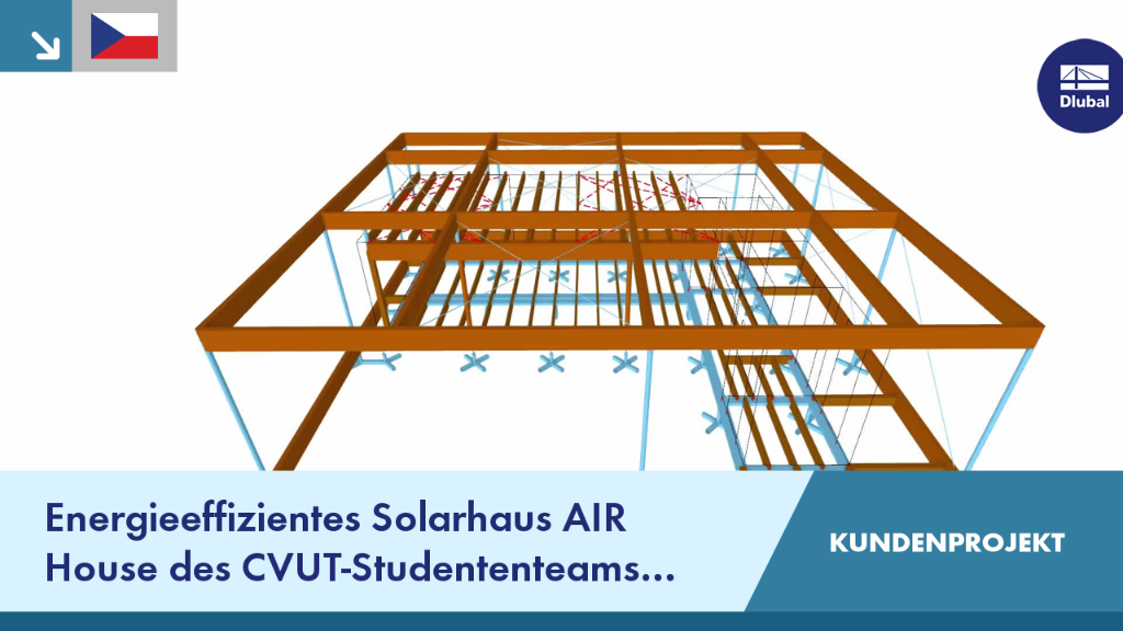 Modell des energieeffizienten Solarhauses AIR House beim Solar Decathlon 2013, entworfen von CVUT-Studenten.