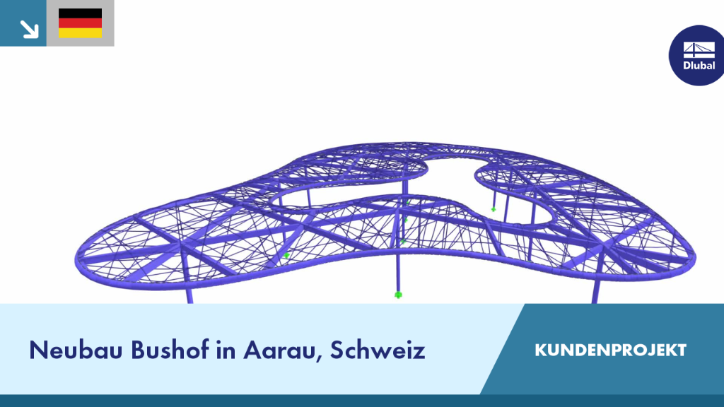 Neubau Bushof Aarau in der Schweiz als Kundenprojekt dargestellt
