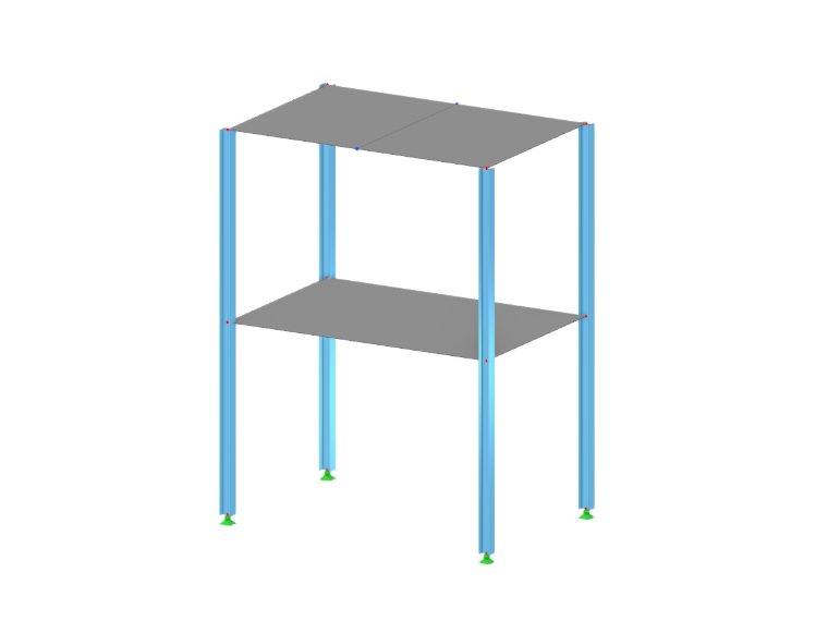 Stahlkonstruktion mit Betonplatten