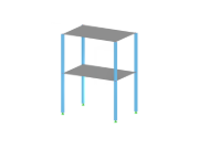 Stahlkonstruktion mit Betonplatten