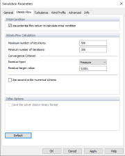 Simulationsparameter, Stationäre Strömung