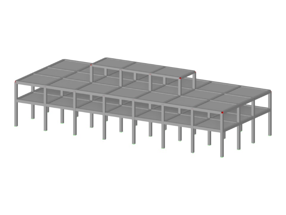 Betonkonstruktion des Gebäudes | Modell A
