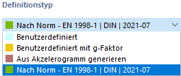 Definitionstyp auswählen