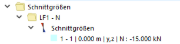 Schnittgrößen im Navigator