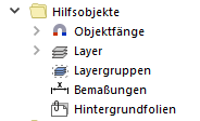 Hilfsobjekte im Navigator