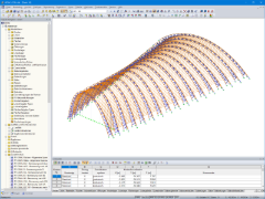 3D-Modell einer Rundbogenhalle in RFEM (© StructureCraft)