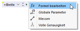 Nutzung von globalen Parametern in der Modelleingabe
