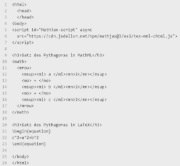 Formel im MathML- und LaTeX-Format