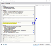 Dialog 'Programmoptionen und Einstellungen'
