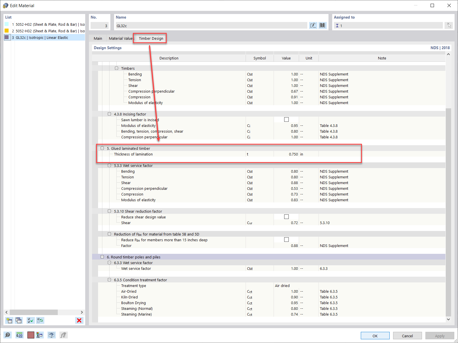 FAQ 005275 | Wie kann ich in RFEM 6 die Lamellendicke für einen Brettschichtholz-Querschnitt anpassen?