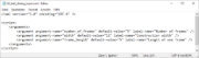 XML-Skript der Eingabemaske