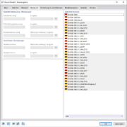 Dialog 'Neues Modell - Basisangaben', Register 'Normen II'