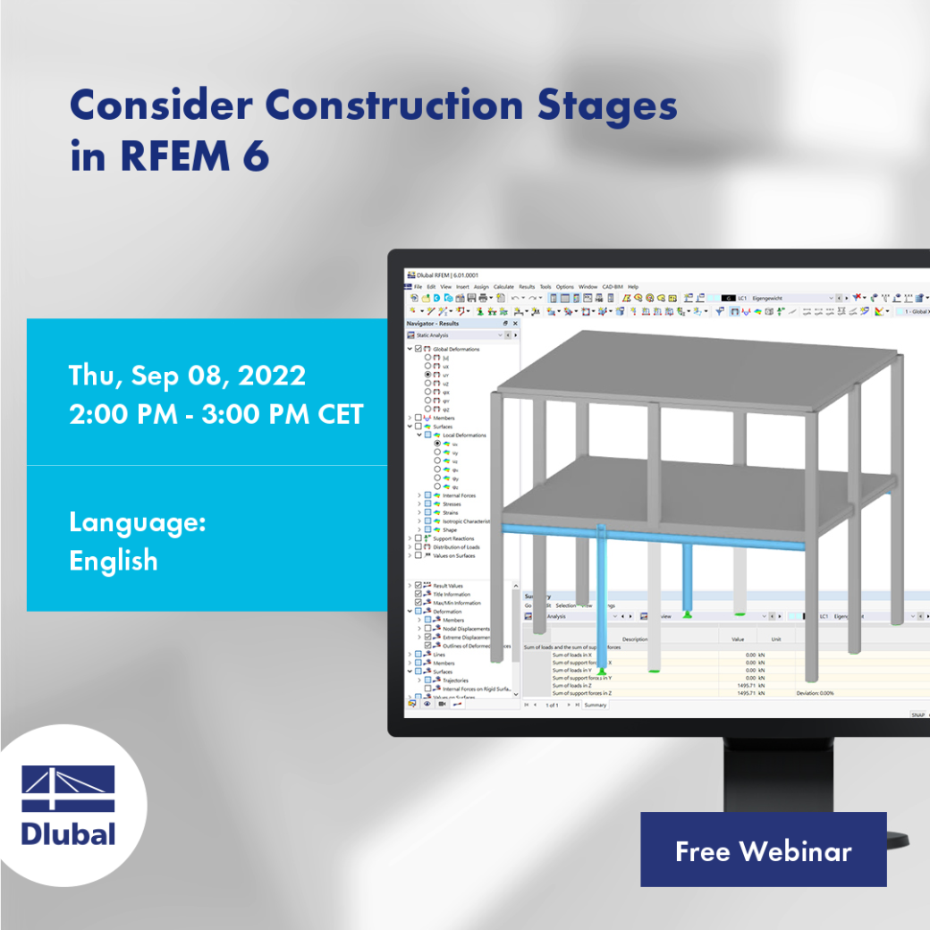 Berücksichtigung von Bauzuständen \n in RFEM 6