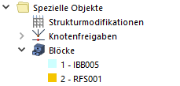 Spezielle Objekte im Navigator