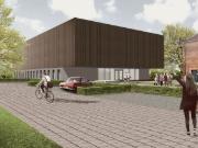 Visualisierung der Sporthalle (© [pfitzner moorkens] architekten)