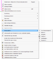 Programmfunktionen im Objekt-Kontextmenü