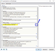 Dialog 'Programmoptionen und Einstellungen'