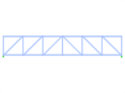 Modell-ID 430 | FT001-b | Pratt-Fachwerk| Abhebende Lasten