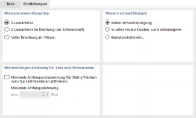 Register 'Einstellungen'