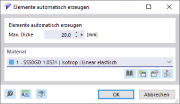 Dialog 'Elemente automatisch erzeugen'