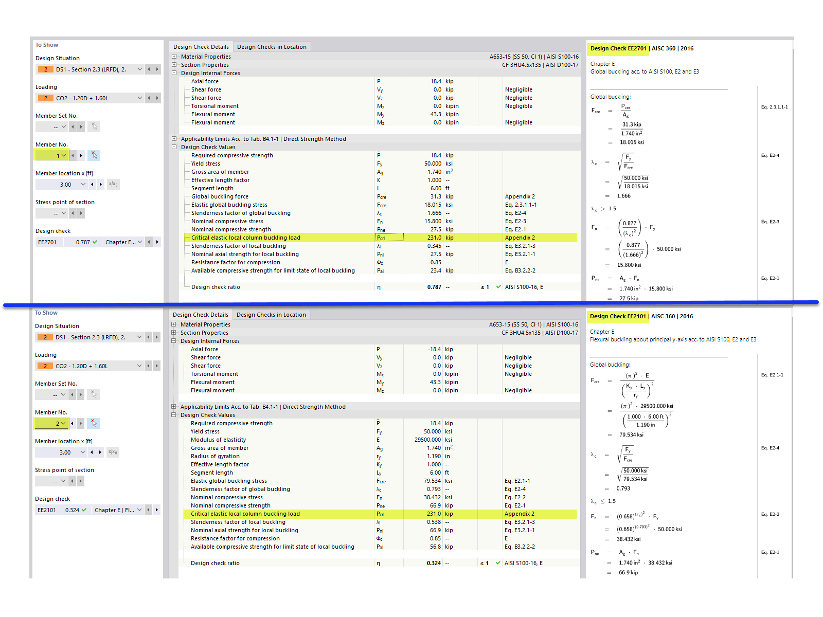 KB 001809 | Bemessung kaltgeformter Stahlprofile nach AISI