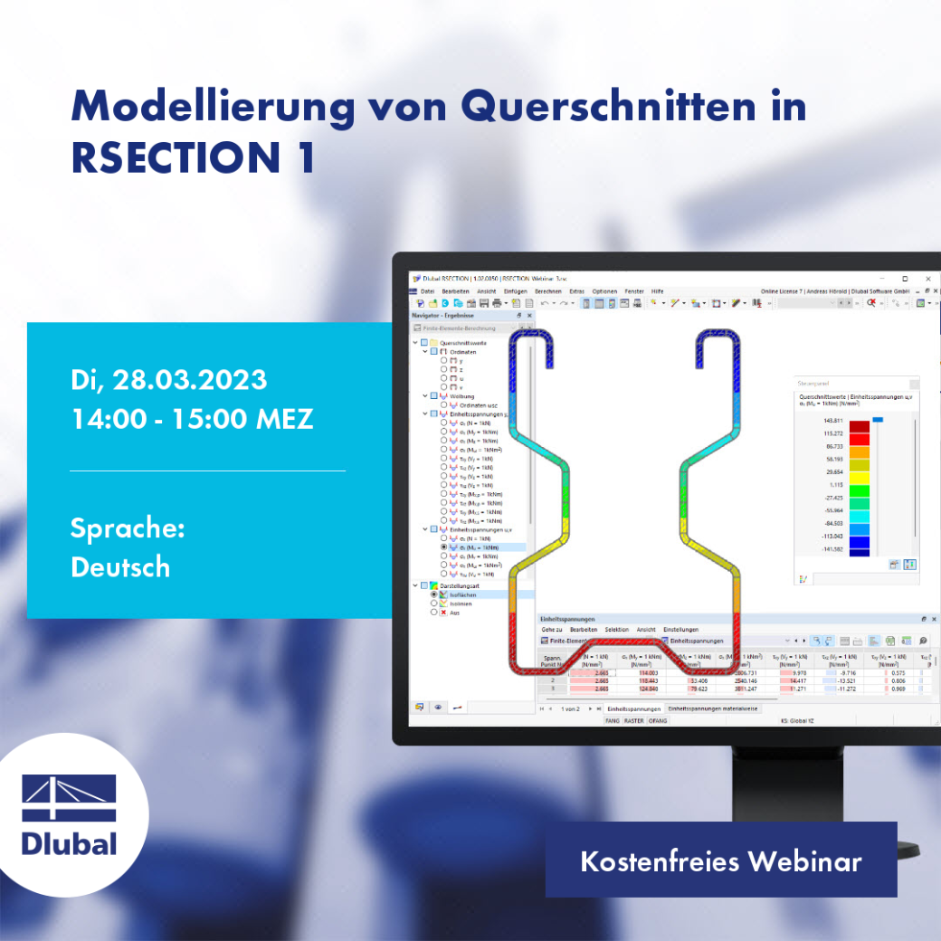 Modellierung von Querschnitten in RSECTION 1