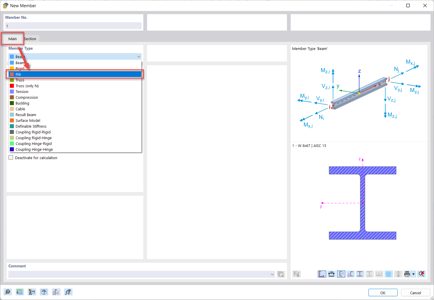 FAQ 005355 | Wie kann ich ein Rippenelement-Modell in RFEM 6 erstellen?