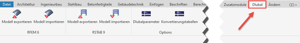 Add-In in Multifunktionsleiste von Revit