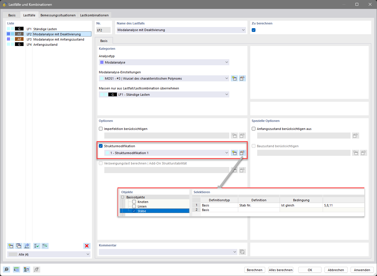 KB 001833 | Verwendung von Nichtlinearitäten im Antwortspektrenverfahren in RFEM 6