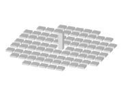 Model 004148 | AIJ Bechmarks Beispiel D - hohes Gebäude umgeben von (uniformen) Häuserblöcken