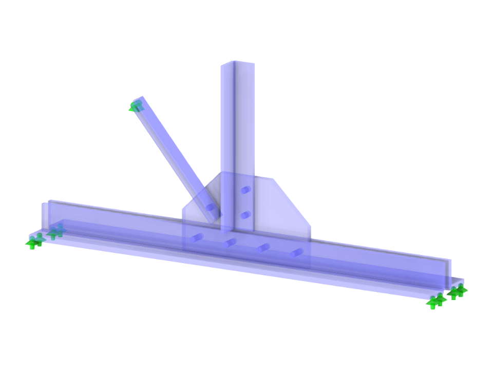 Modell 004195 | L-Profil-Anschluss mit Diagonalverband