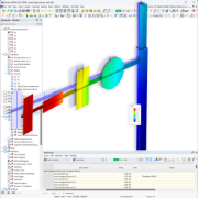 Modell einer Straßenlaterne aus Stahl in der Statiksoftware RFEM 6.