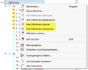 Hilfslinien-Kontextmenü im Navigator