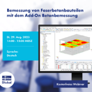 Bemessung von Faserbetonbauteilen mit dem Add-On Betonbemessung