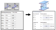 Definition der Achsensysteme Tekla - RFEM
