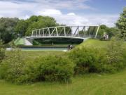 Prozessionswegbrücke über den Dortmund-Ems-Kanal in Münster (Visualisierung) | © Keipke Architekten BDA