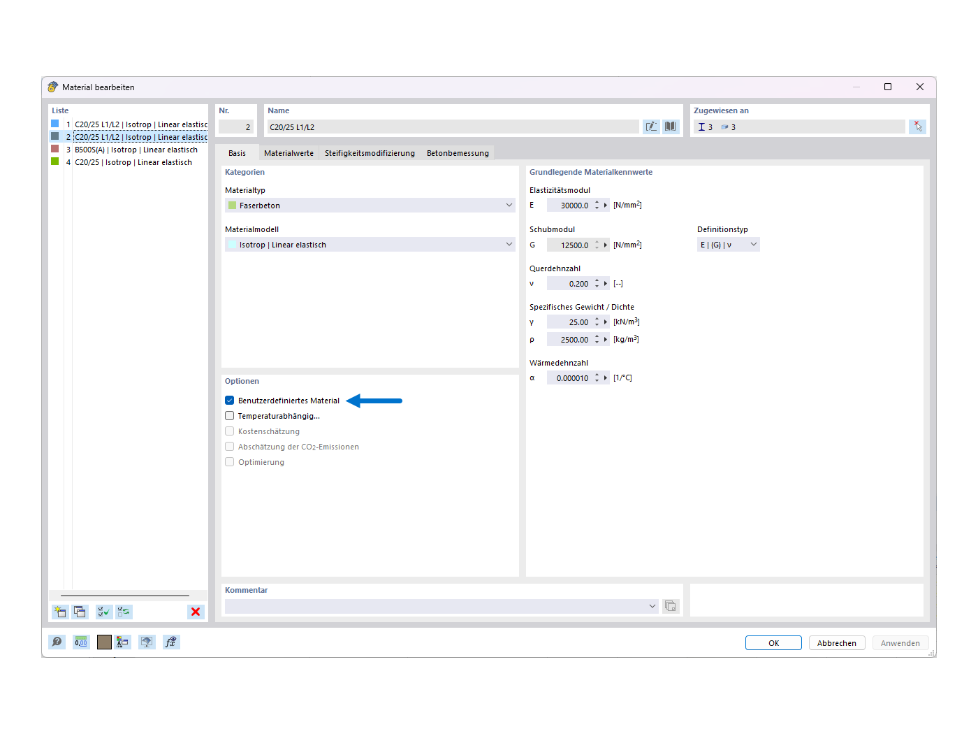 FAQ 005388 | Wie kann ich in RFEM 6 die Bemessung mit Stahlfaserbeton im Add-On  Betonbemessung  aktivieren?