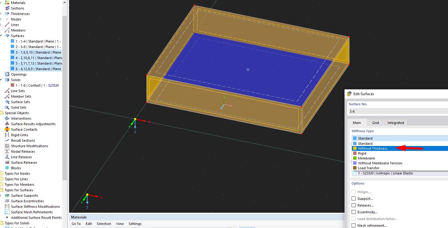 FAQ 005414 | Wie kann ich in RFEM ein Kontaktvolumen zwischen zwei Flächen erstellen?
