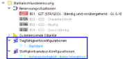 Standardkonfigurationen für Stahlanschlussbemessung - GZT und Steifigkeitsanalyse