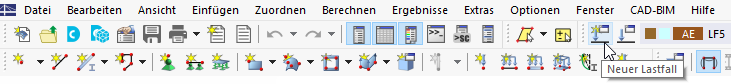 Anlegen eines neuen Lastfalls