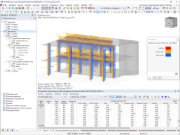 Analyse der Bewehrung an Betonstäben mit RFEM, zeigt detaillierte Ergebnisse.