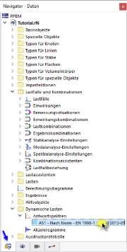 Aufrufen von Antwortspektrenparametern